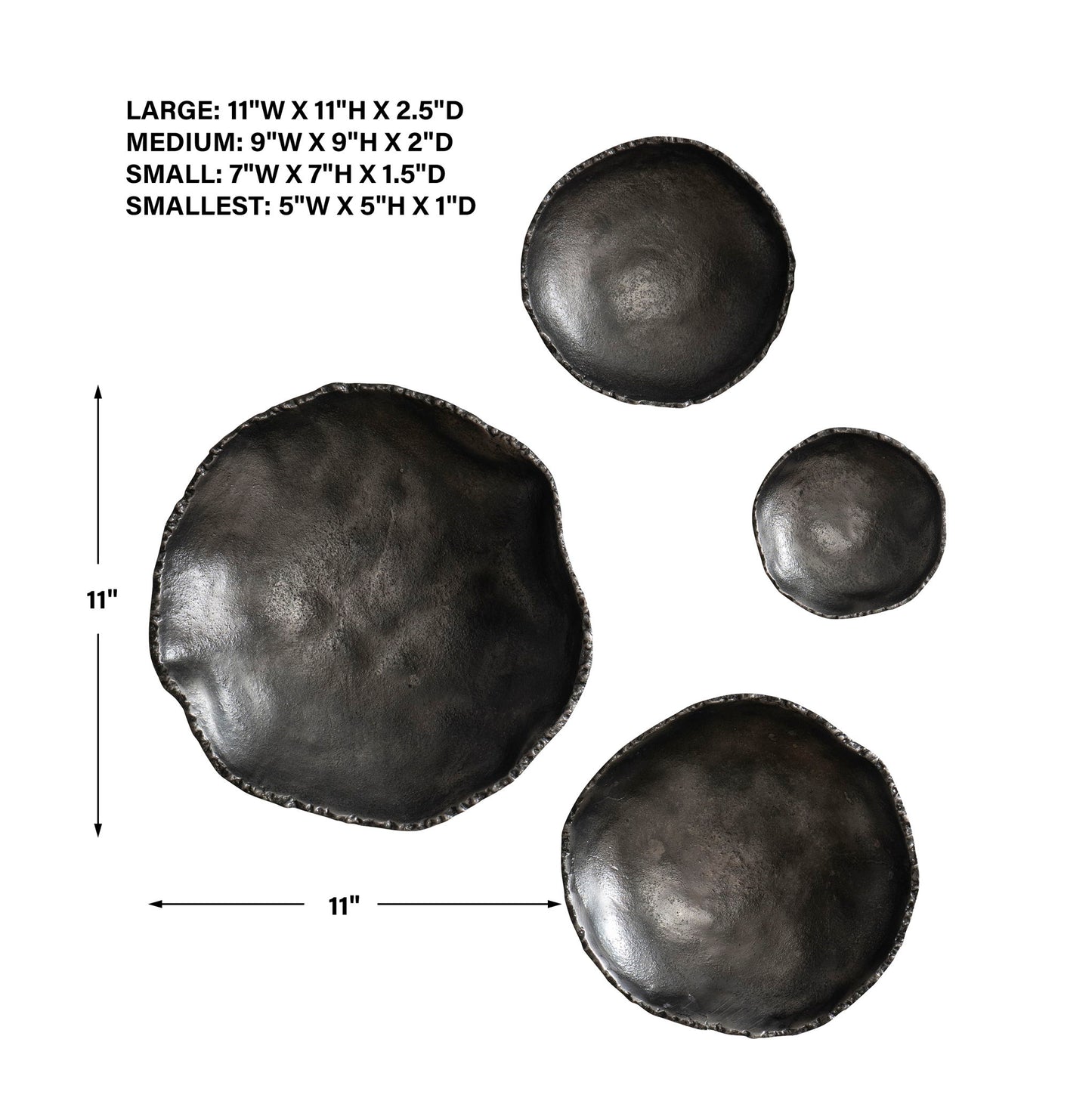 Lucky Coins - Wall Bowls (Set of 4)