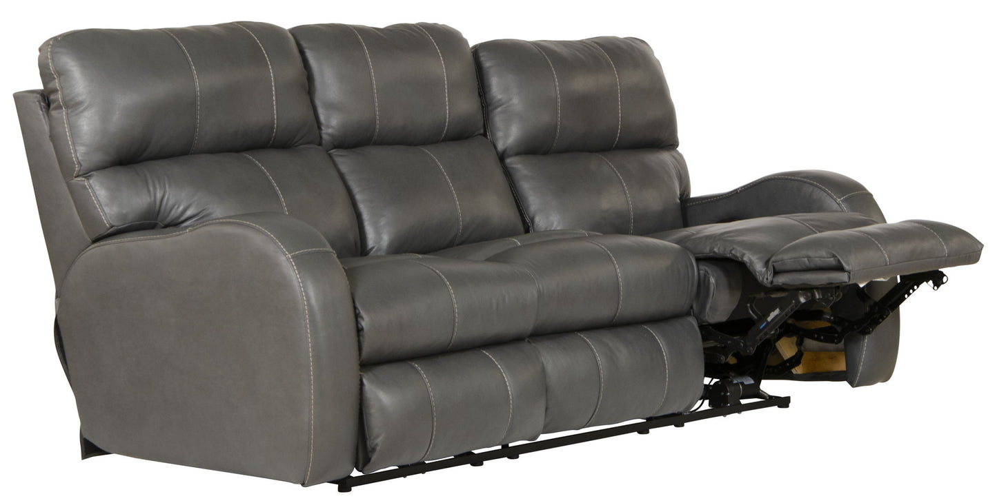 Angelo - Power Reclining Sofa - Gunmetal