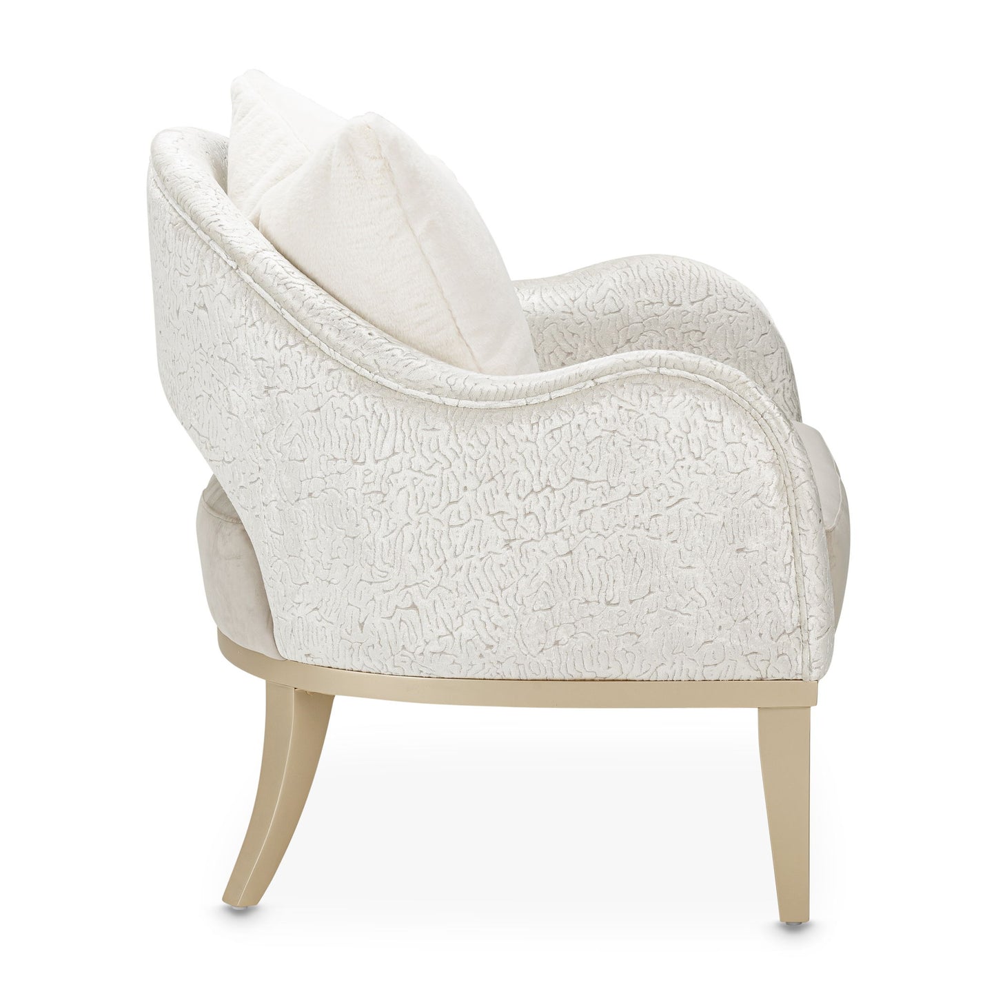 Yvette - Accent Chair - Porcini / Medium Champagne