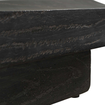 Ciaran - Indoor-Outdoor Wooden Tray - Black