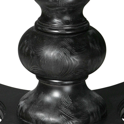 Brynmore - Wood Grain Round Table - Black