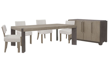 Anderson Park - Leg Dining Table Set With Klismos Chairs