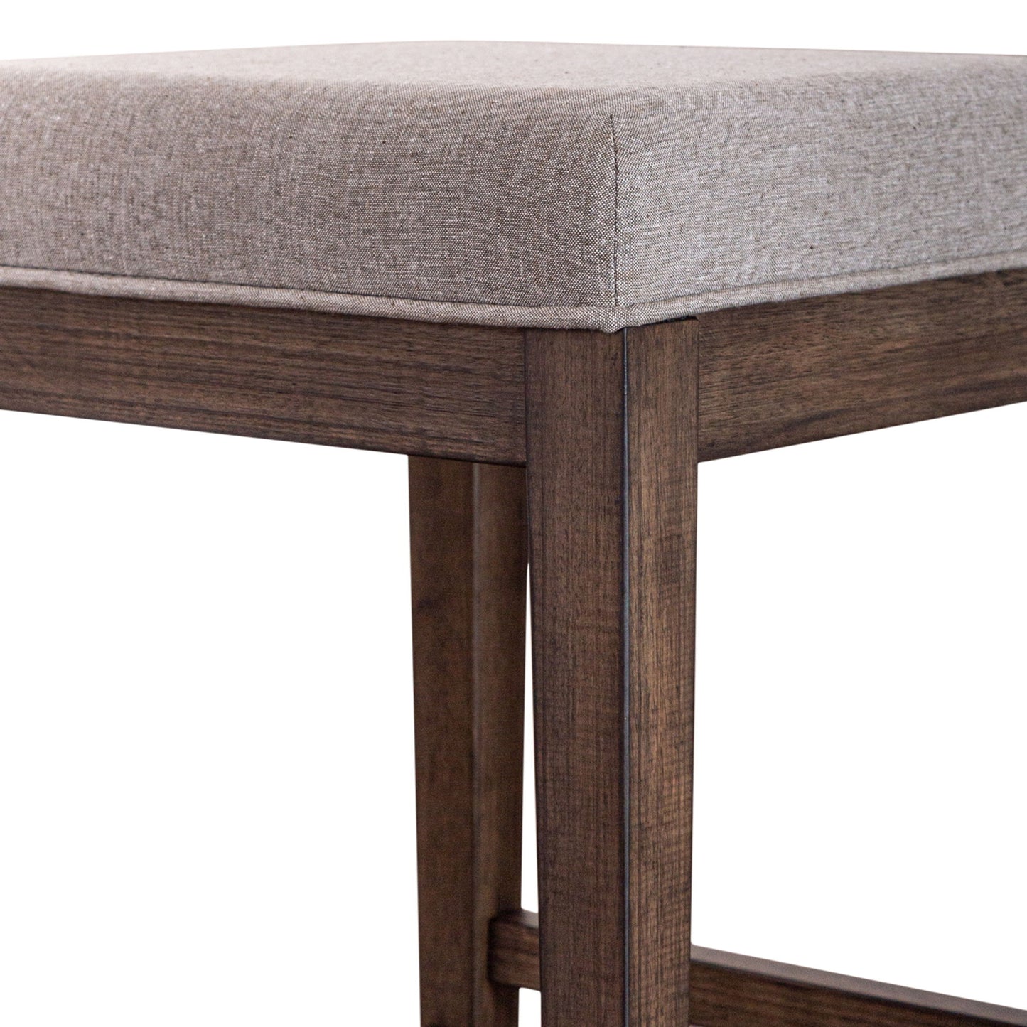 Arrowcreek - Upholstered Console Stool - Weathered Stone