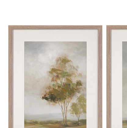 Quiet Meadow Framed Canvas (Set of 4) - Cream