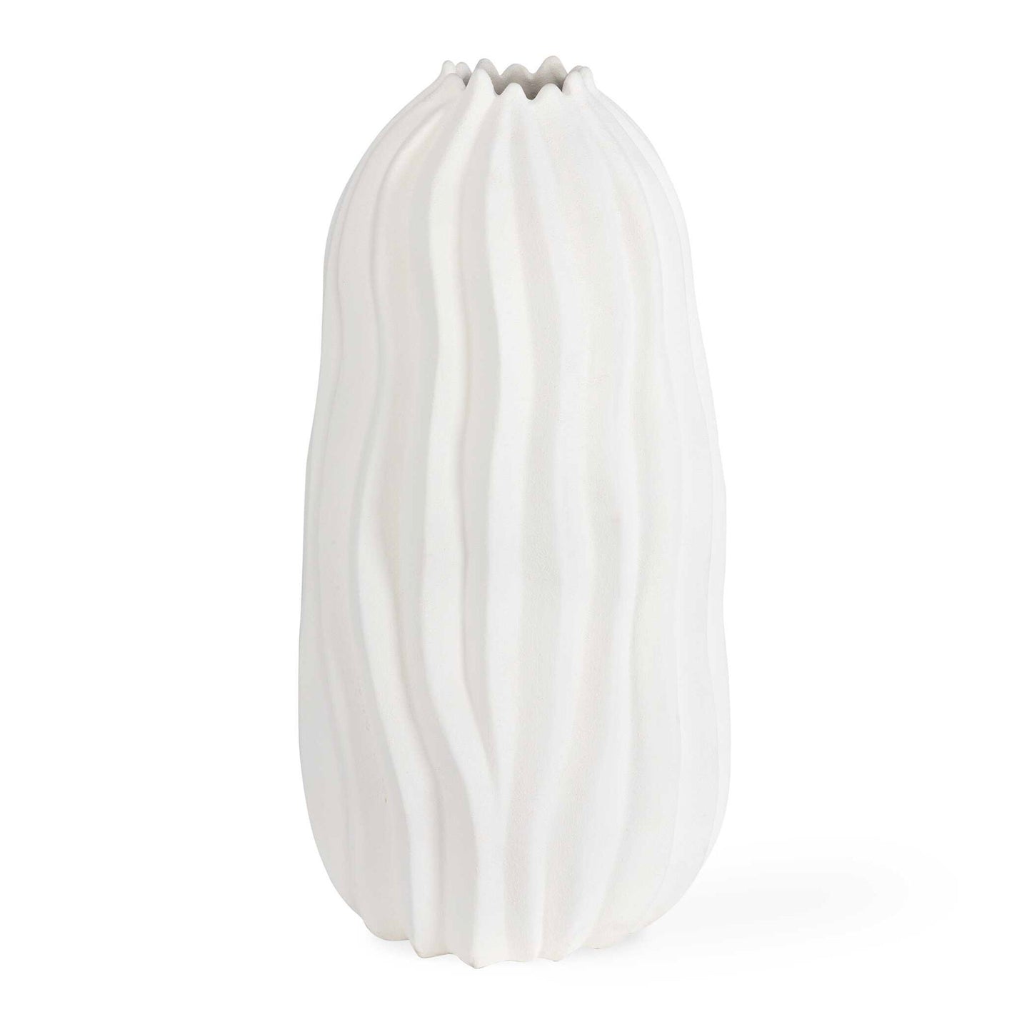 Merritt - Floor Vase - White
