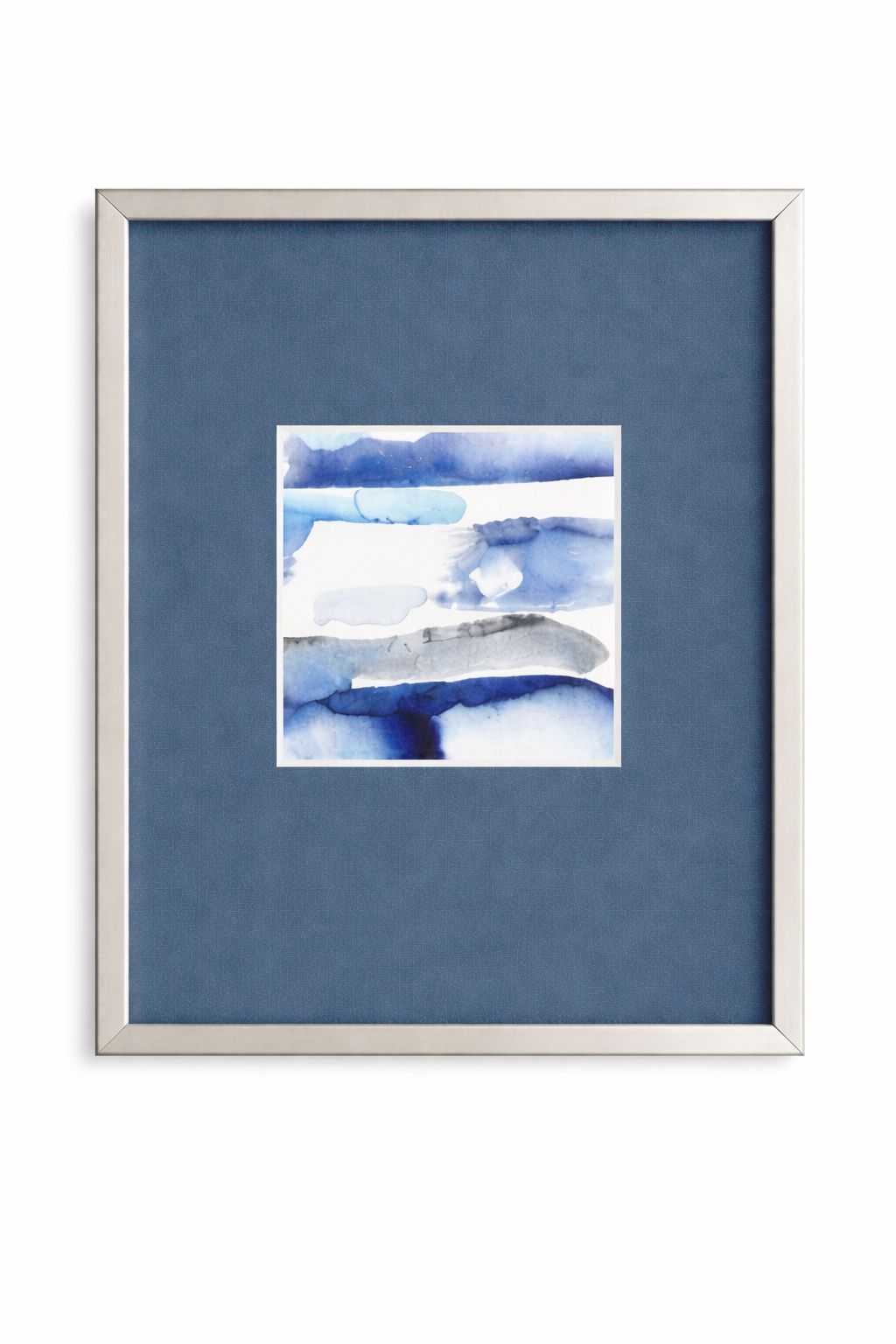 Bleu Beat I Framed Print - Blue
