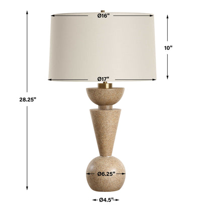 Cullum - Geometric Table Lamp - Light Brown