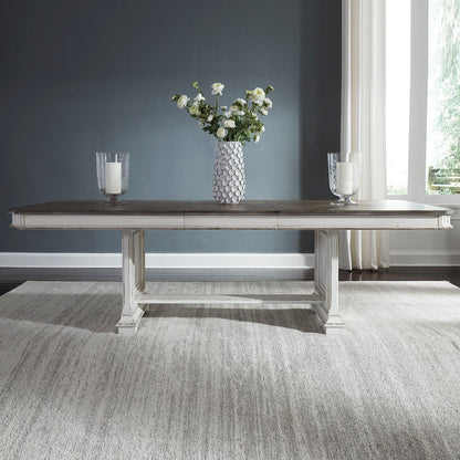 Abbey Park - Trestle Table Base - Antique White