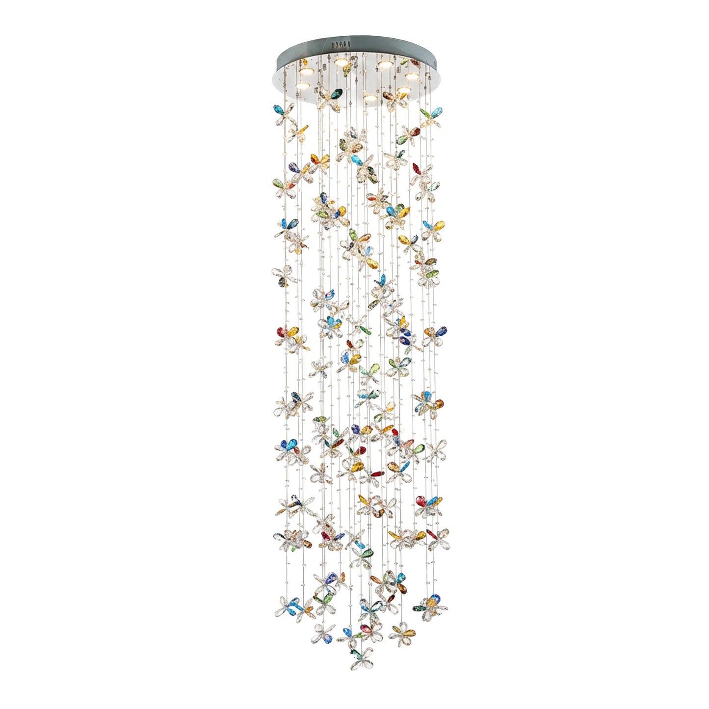 Michael Amini Lighting - Wings Of Color Crystal LED Chandelier - Clear