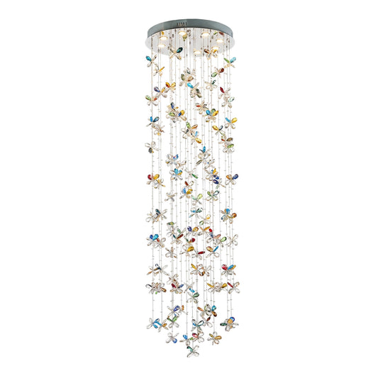 Michael Amini Lighting - Wings Of Color Crystal LED Chandelier - Clear