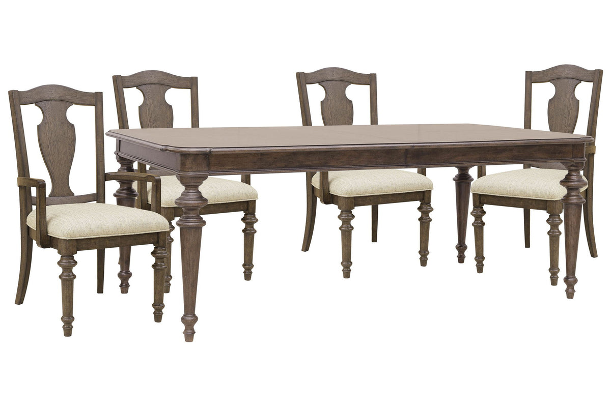 Saddle Creek - Extendable Leg Dining Table Set