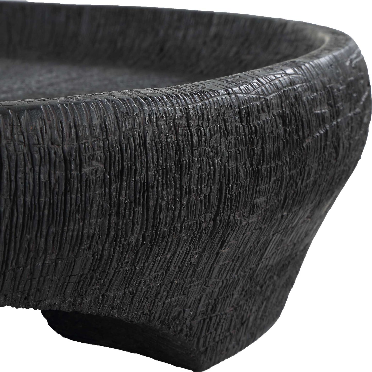 Resonance - Indoor-Outdoor Resin Bowl - Black