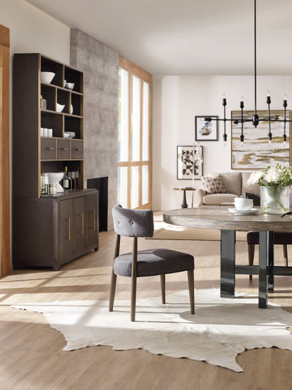 Curata - Upholstered Chair - Dark Gray