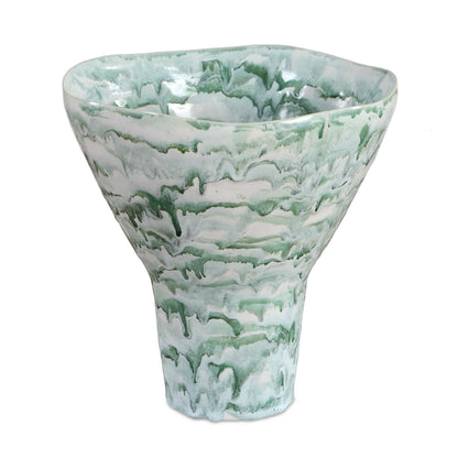 Jameis - Ceramic Watercolor Vase - Blue,Green,White