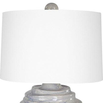 Waves - Blue & White Accent Lamp