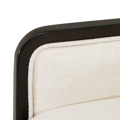 Belmont Place - Desk Chair - White / Dark Brown