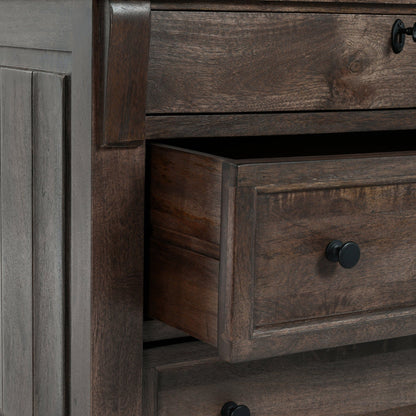 Adelaide - Wood 3 Drawer Nightstand - Cocoa Brown