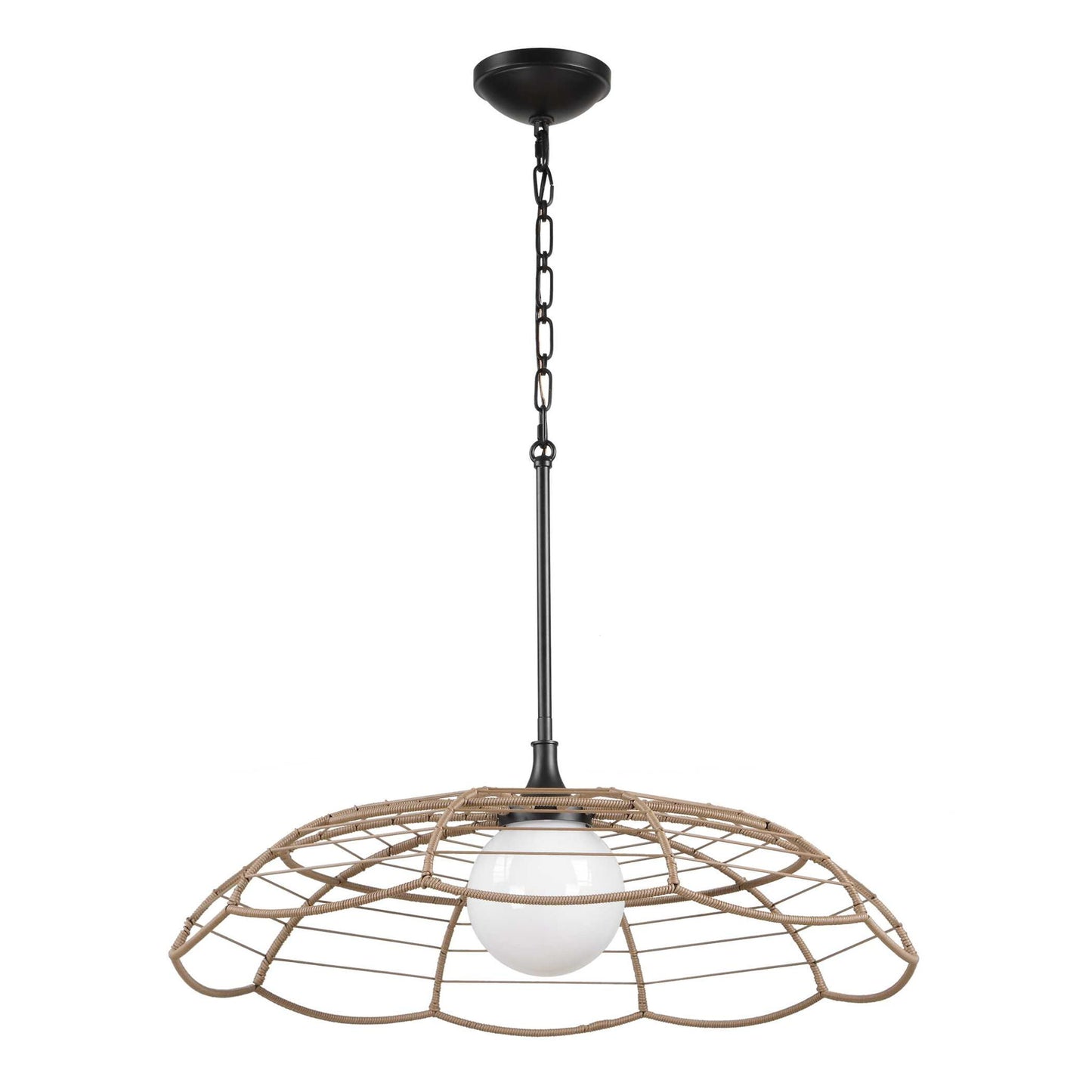 Lakeside - Indoor-Outdoor 1 Light Pendant - Black