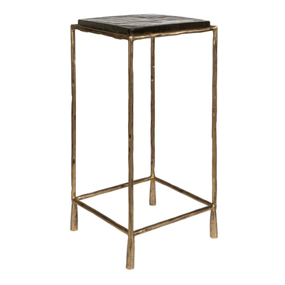 Ovard - Antiqued Accent Table - Bronze