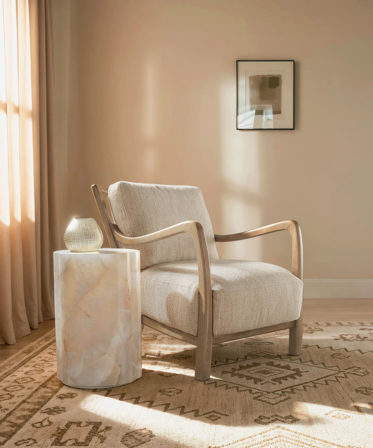 CC - Nolan Accent Chair - Beige