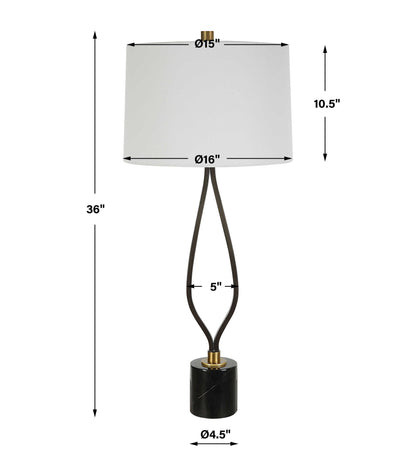 Separate - Paths Iron Table Lamp - Dark Gray