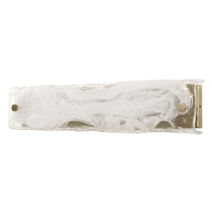 Taffy - 1 Light LED Swirl Glass Sconce - White
