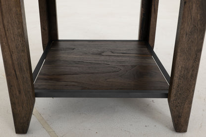 Teak - Chairside Table - Oil Black