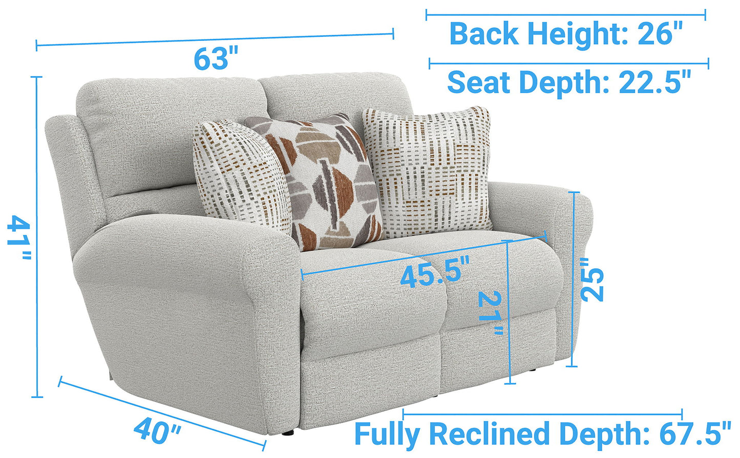 Kellen - Fabric Reclining Loveseat