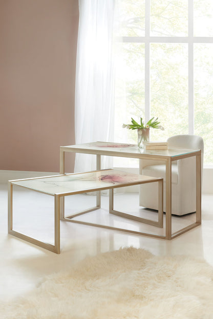 Susan G. Komen - Blossoming Hope Cocktail Table - Gold