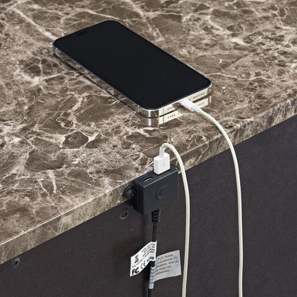 Cadenza - Nightstand With USB-C - Brown