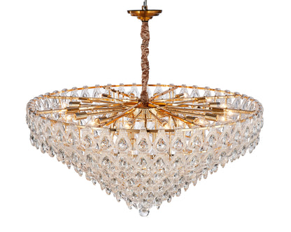 Michael Amini Lighting - Gala 28-Light Round LED Chandelier - Gold