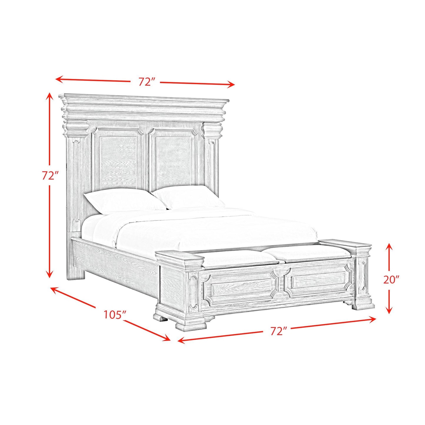 Kings Court - Storage Bed