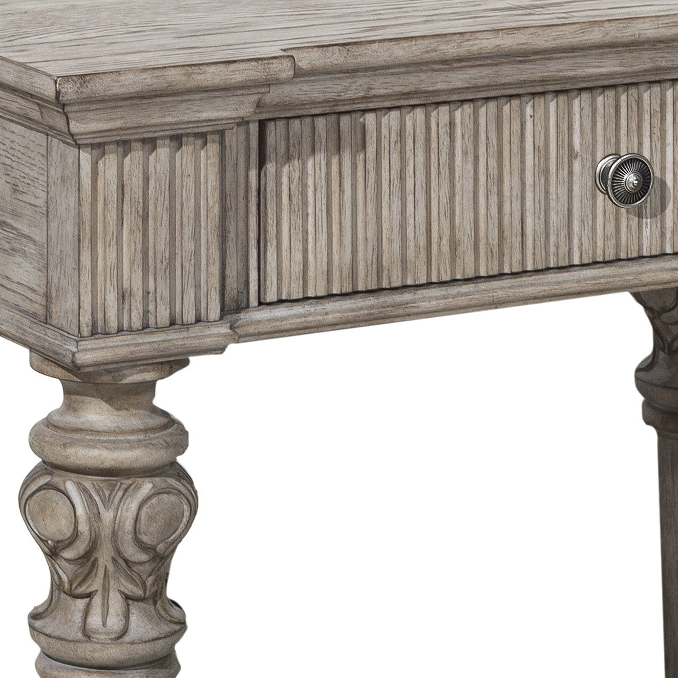 Kingsbury - 1 Drawer USB Charging Open Nightstand - French Gray
