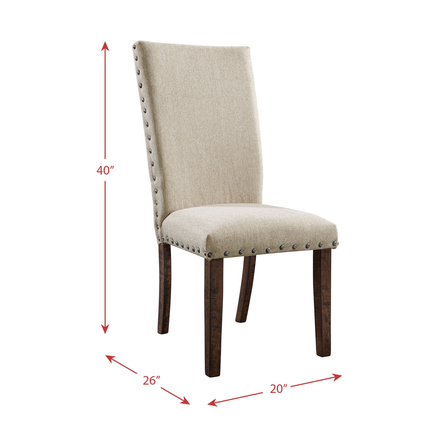 Jax - Upholstered Side Chair (Set of 2) - Cream