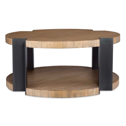 Loana - Industrial Coffee Table - Light Brown