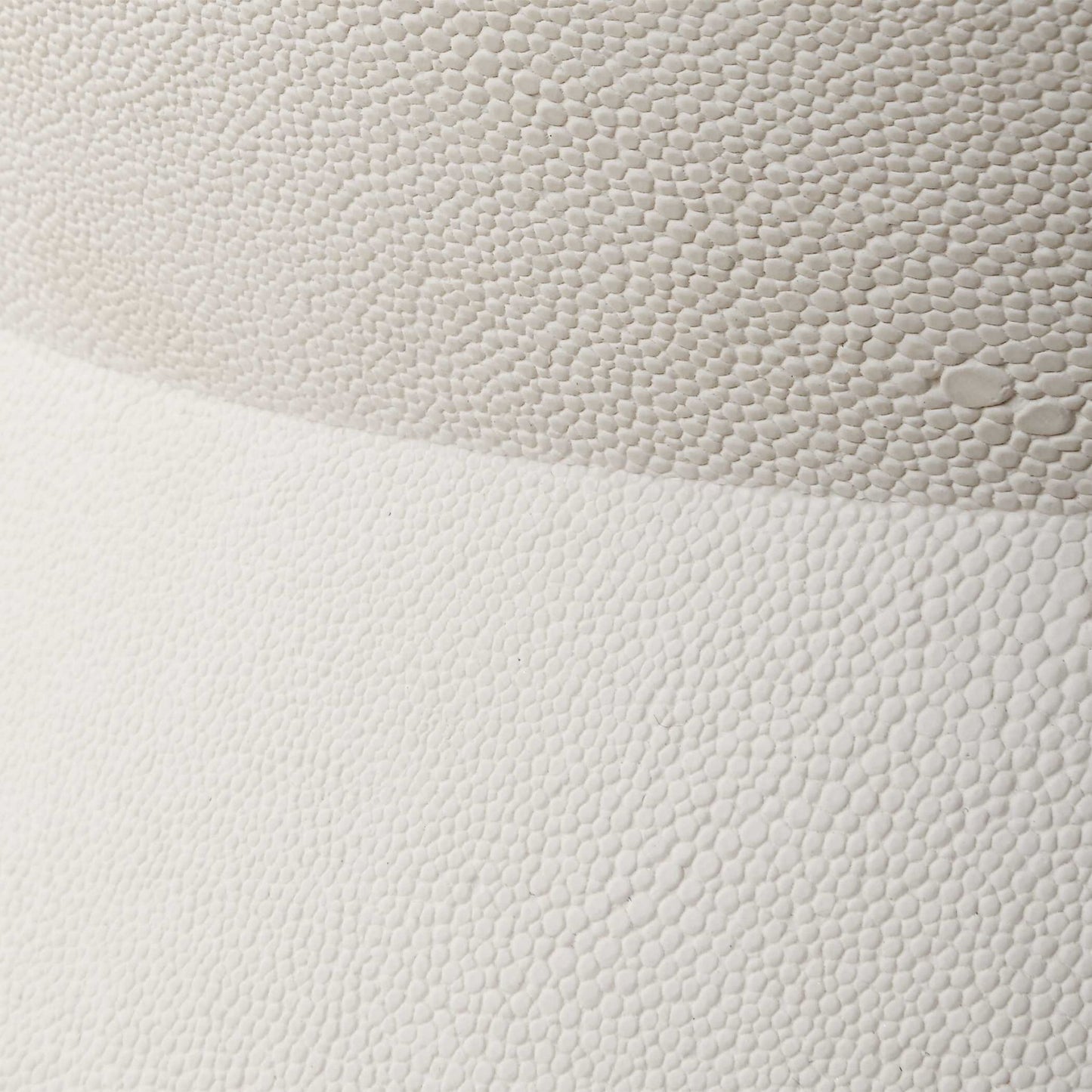 Luxe - White Shagreen Round Box