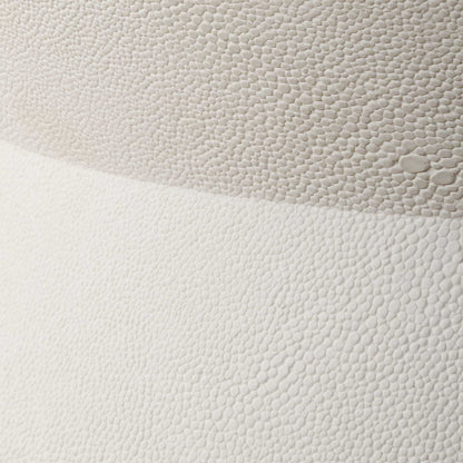 Luxe - White Shagreen Round Box