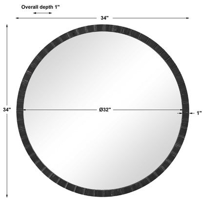 Dandridge - Round Industrial Mirror