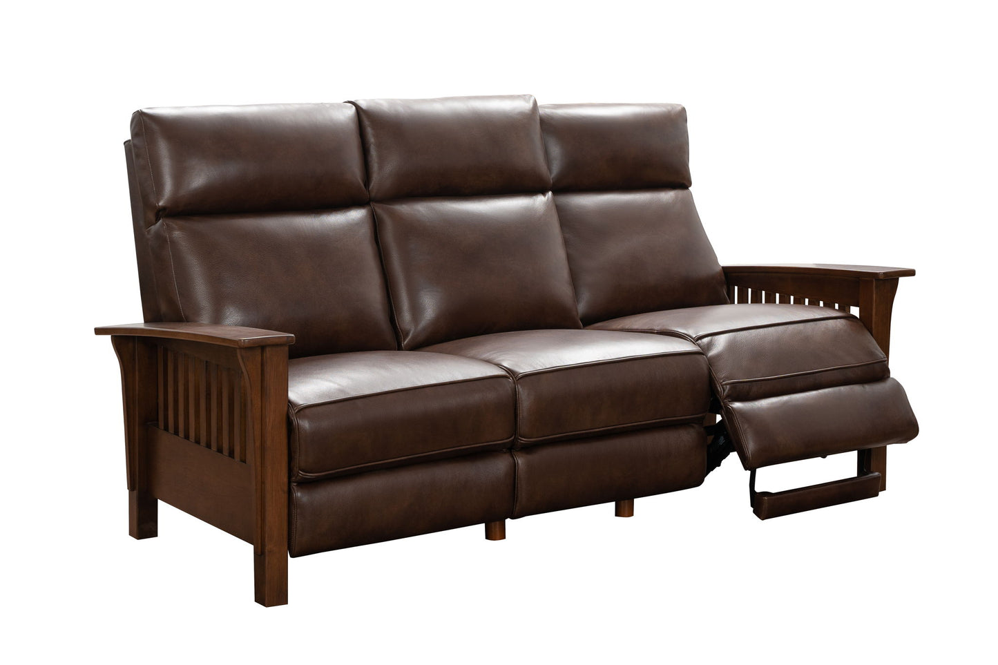 Artisan - Sofa-Recliner With Power, Power Headrest - Dark Brown