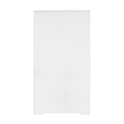 Pulaski Accents - 4-Shelf Sliding Door Bookcase - White / Black