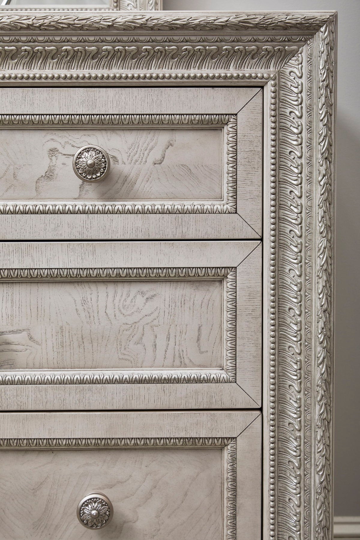 Camila - Dresser and Mirror - Creamy White
