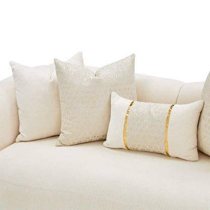 Sassani - Loveseat - Crepe / Gold