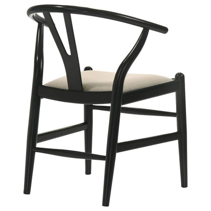 Crestmont - Wood Wishbone Dining Side Chair (Set of 2) - Black