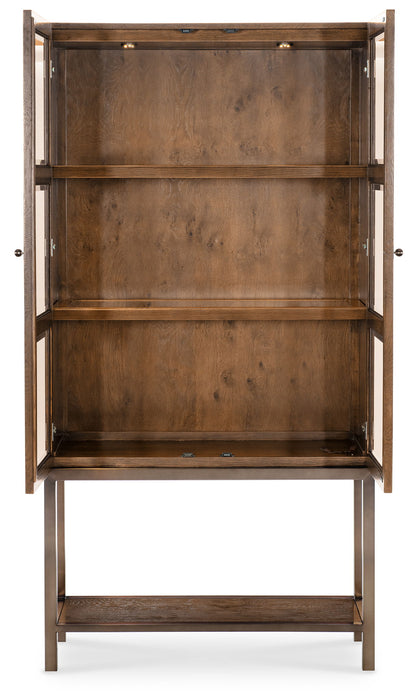 Melange - Mulholland Display Cabinet - Dark Brown