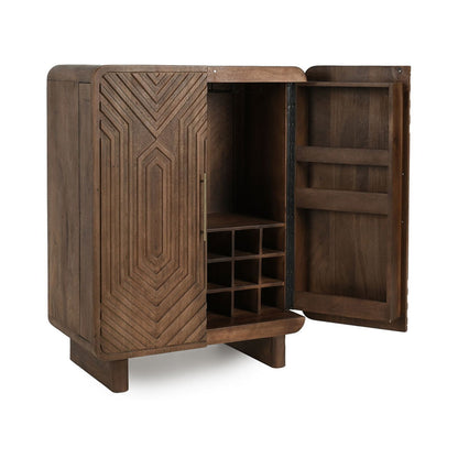 Holmes - Bar Cabinet - Artisan Brown