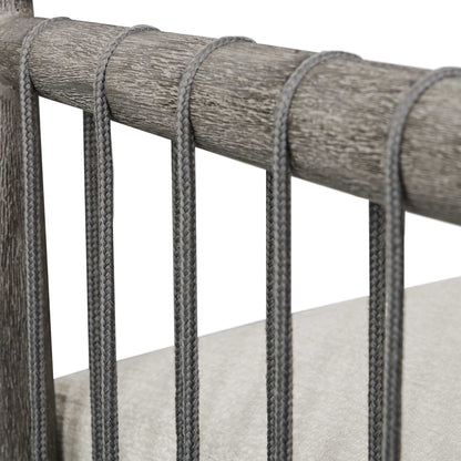 Borneo - Outdoor Dining Chair - White / Dark Gray