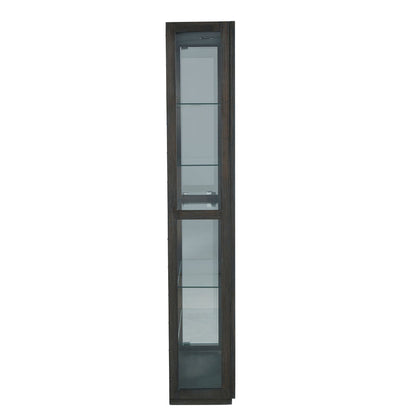 Pulaski Accents - Side Entry Curio Cabinet - Dark Wood