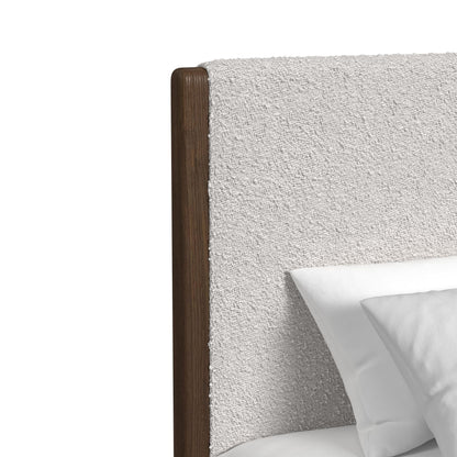 Brisbane - Upholstered Bedroom Set With Boucle And LED