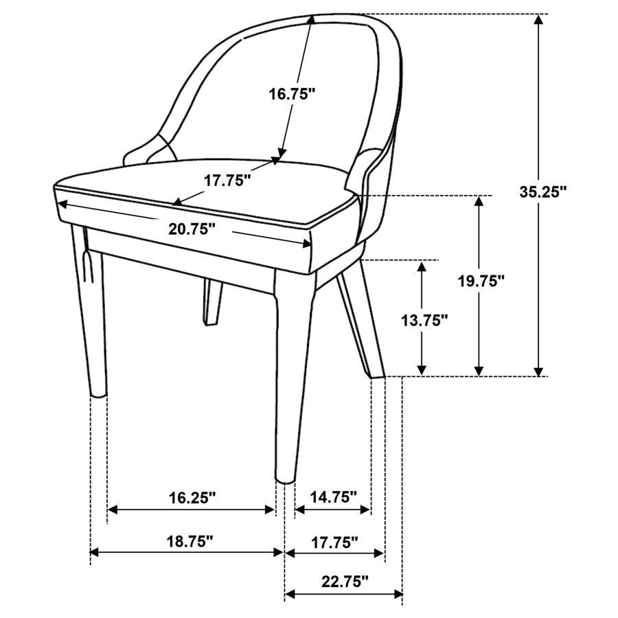 Reseda - Upholstered Dining Side Chair (Set of 2) - Beige