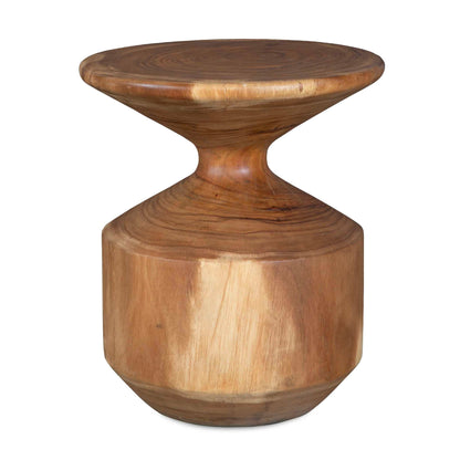 Lynx - Hourglass Accent Table - Dark Brown